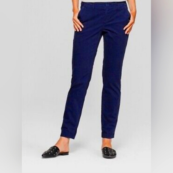 Sophisticated Navy Corduroy Dress Pants - Picture 1 of 6